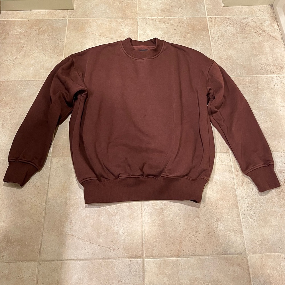 Hours Crewneck Sweatshirt Brown